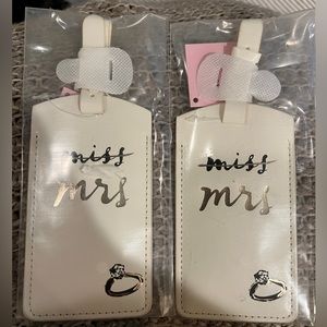 Kate Spade luggage tag for brides